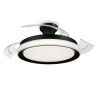 Ventilatore da Soffitto con Luce Philips Atlas Bianco Nero Metallo