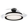 Ventilatore da Soffitto con Luce Philips Atlas Bianco Nero Metallo