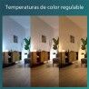 Ventilatore da Soffitto con Luce Philips Atlas Bianco Nero Metallo