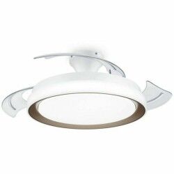 Ventilatore da Soffitto con Luce Philips 929004081801 Bianco Dorato Metallo