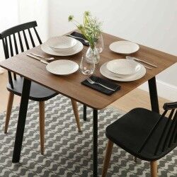 Table Versa Klaudia Bois Métal Mélamine Bois MDF 80 x 75 x 80 cm