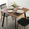 Table Versa Klaudia Bois Métal Mélamine Bois MDF 80 x 75 x 80 cm