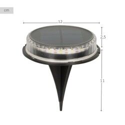 Set di picchetti solari da giardino Aktive 2 Pezzi Plastica 12 x 13,5 x 12 cm (6 Unità)