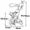 Triciclo Smoby Metallizzato