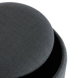 Detachable Pouffe Versa Grey Bamboo MDF Wood