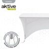Funda Protectora Aktive Blanco 183 x 76 x 76 cm Mesa Accesorios Vehículos Carretera (6 Unidades)