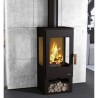Poêle à bois Bronpi Estrella 3C 7kW avec 3 cotés vitrés