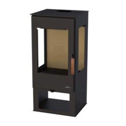 Stufa a legna Bronpi Estrella 3C 7kW con 3 lati vetrati