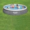 Bestway Aufblasbarer Pool für Erwachsene Ratan Ring mit Filter 475x84 cm Garten 57313