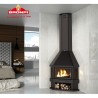 Lorca R 3-Glass Wood Corner Fireplace Bronpi 14 kW