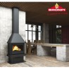 Cheminée à bois Lisboa frontale Bronpi 11 kW