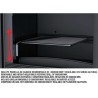 Lisboa Vision Front Wood-Burning Fireplace Bronpi 11 kW with Bücher