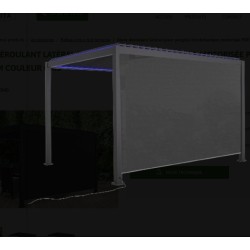 Cortina de toldo lateral de pérgola bioclimática ELEC Habrita 4m
