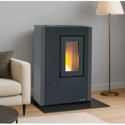 Poêle à granulés étroit ventilé Luisella 5.0 Maxi Extraflame 7kW Gris Graphite