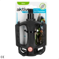 Pedais Aktive 11 x 3 x 8 cm Bicicleta 2 Peças Preto 24 Unidades