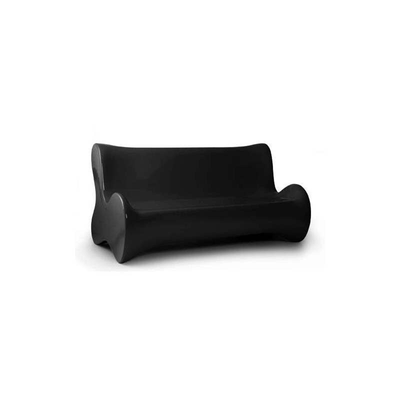 Suave del sofá negro de Vondom