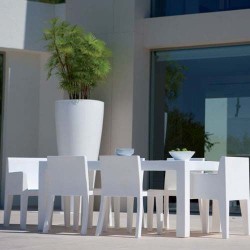 Jut Mesa 180  Table Rectangulaire Vondom Blanc