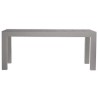 JUT rectangular gris de Vondom Mesa 180 tabla