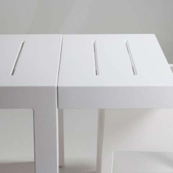 Jut Mesa 280  Table Rectangulaire Vondom Blanc