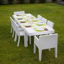 Jut Mesa 280  Table Rectangulaire Vondom Blanc