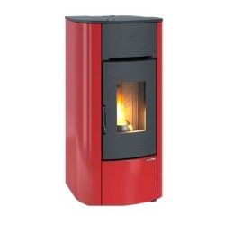 Fogão a Pellets Duted à Prova d'Água Angelica Plus 8kW La Nordica Extraflame Borgonha