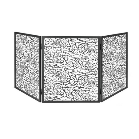 Firewall-Schutz Dixneuf Design Floria Black Steel