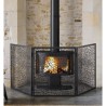 Firewall-Schutz Dixneuf Design Floria Black Steel