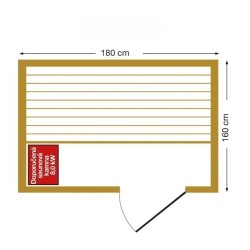 Sauna vapeur Corner Panoramic 4 places UniSpas