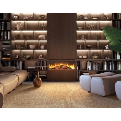 Lumen 870 electric fireplace with built-in Nordica
