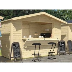 Chalet marchand en bois 3.20x2.50 m KosyGarden 5.8m2 Ken