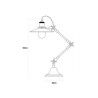 Flexo/Lampada da scrivania EDM 32110 32110 Metallo 60 W E27 40 - 80 cm