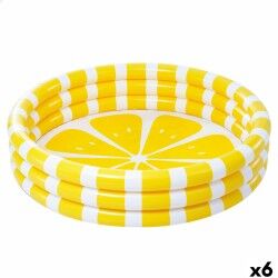 Pataugeoire gonflable pour enfants Intex Citron 147 x 33 x 147 cm Jaune (6 Unités)