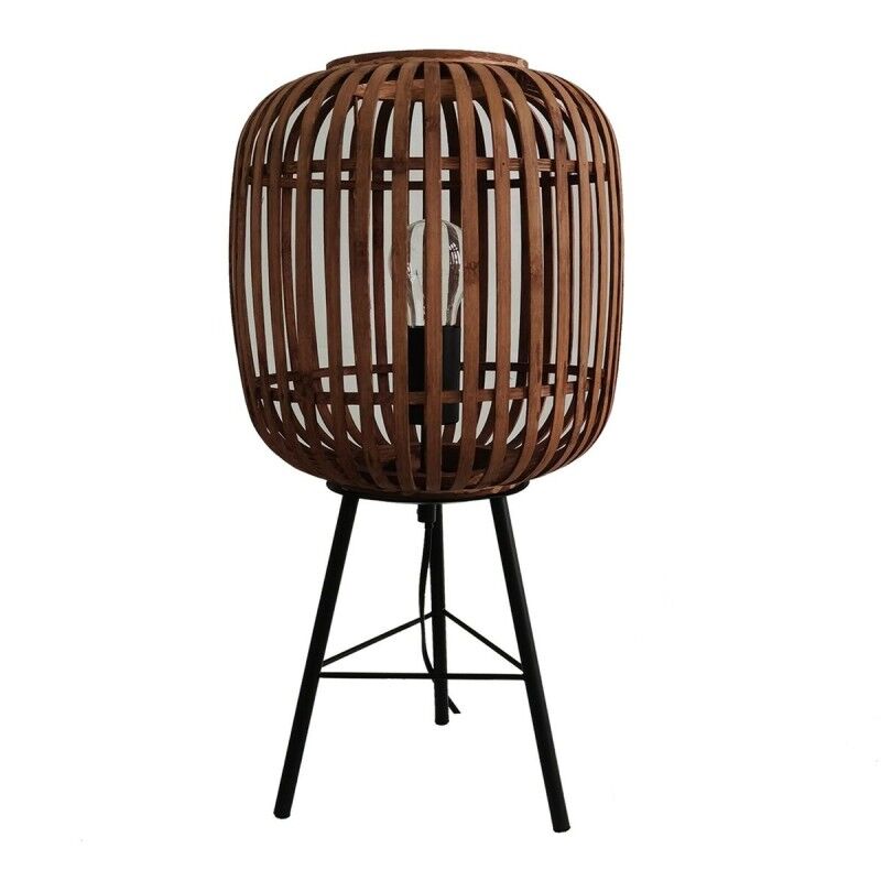 Lampada da tavolo Versa Marrone Metallo Stoffa Bambù (25 x 50 x 25 cm) Lampada da tavolo Versa Marrone Metallo Stoffa Bambù (25 x 50 x 25 cm)