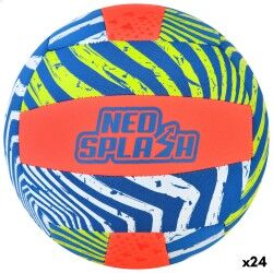 Pallone da Pallavolo Aktive Neo Splash Giallo Azzurro Arancio Neoprene (24 Unità)