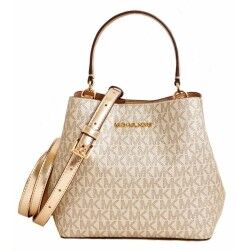 Mala a Tiracolo Michael Kors PRATT Dourado 20 x 17 x 10 cm
