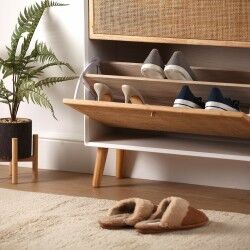 Zapatero Versa Vega Ratán Madera de Paulonia 25,5 x 106 x 70 cm