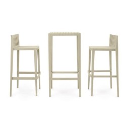 Lot de 1 Table Haute avec 2 Tabourets haut Spritz Vondom