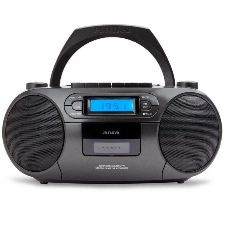 Radio CD Aiwa Noir Écran LCD Bluetooth 5.0 Radio CD Aiwa Noir Écran LCD Bluetooth 5.0