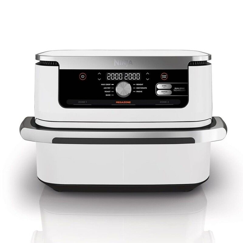 Friggitrice ad Aria NINJA AF500EUWH Bianco Argentato 2470 w 10,4 L