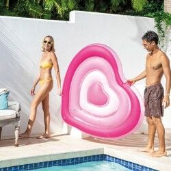 Air mattress Intex Heart 135 x 155 x 25 cm Pink (6 Units)