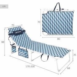 Hamac Aktive Bleu Acier 200 x 88 x 70 cm