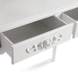 Toucador Versa Branco Madeira Cristal Madeira MDF 40 x 146 x 75 cm