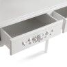 Toucador Versa Branco Madeira Cristal Madeira MDF 40 x 146 x 75 cm