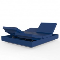 Banquette Transat Vela Daybed  Inclinable Vondom Bleu Marine