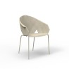 Lot de 4 chaises Vases Vondom Ecru