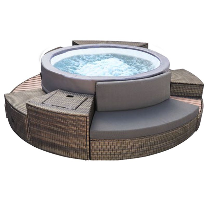 Spa portátil NetSpa VITA PREMIUM 6 lugares com móveis