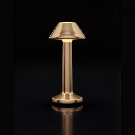 Luminaire de Table Imagilights Led Sans Fil Collection Moments Doré Cône