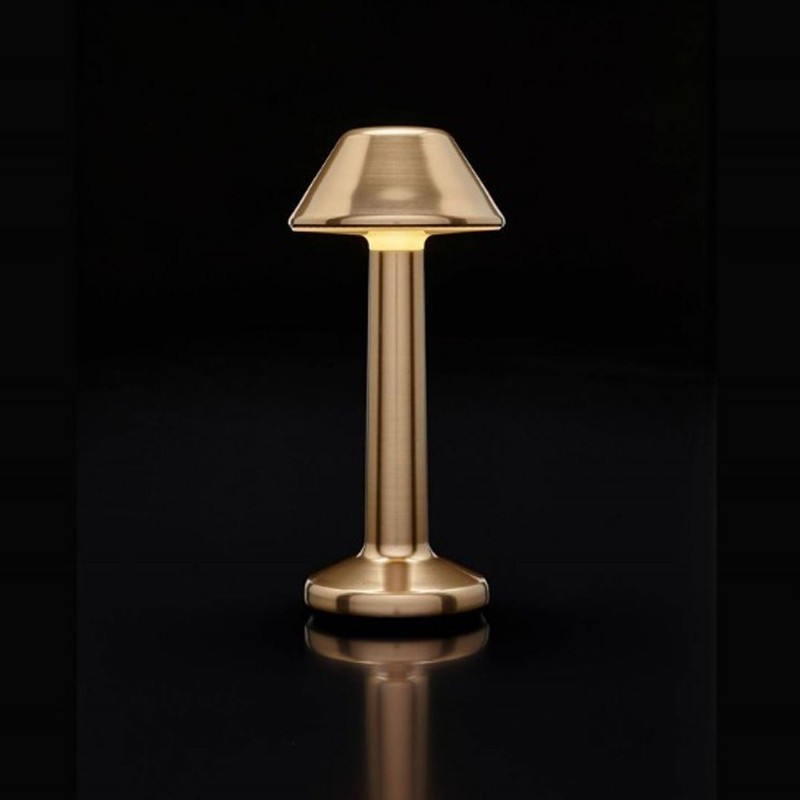 Luminaire de Table Imagilights Led Sans Fil Collection Moments Bronze Cône