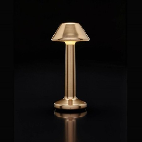 Luminaire de Table Imagilights Led Sans Fil Collection Moments Bronze Cône