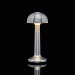 Luminaire de Table Imagilights Led Sans Fil Collection Moments Argenté Dôme